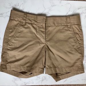 NWT JCrew Khaki Chino Shorts, Size 2